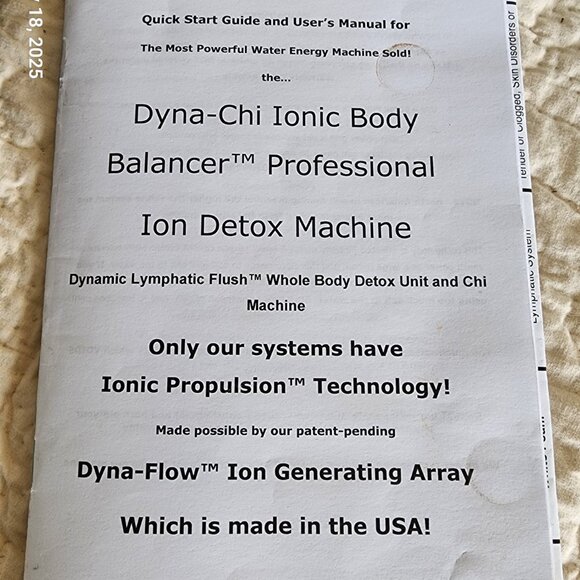 Dyna Chi Ionic Body Balancer Ion Detox Spa - Picture 3 of 4
